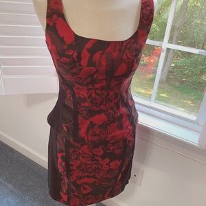 Cache Rose Print Size Small Shirt and Size 6 Skirt